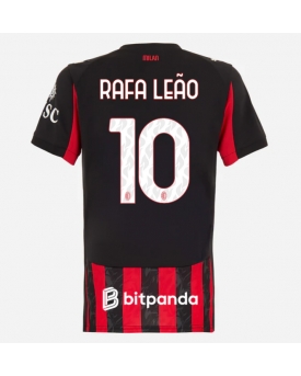 Billige Fotballdrakt AC Milan Rafael Leao #10 Replika Hjemmedrakt Dame 2025-26 Kortermet Billige Fotballdrakt AC Milan Rafael Leao #10 Replika Hjemmedrakt Dame 2025-26 Kortermet